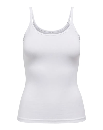 Only - Love Strap Singlet Top - White 